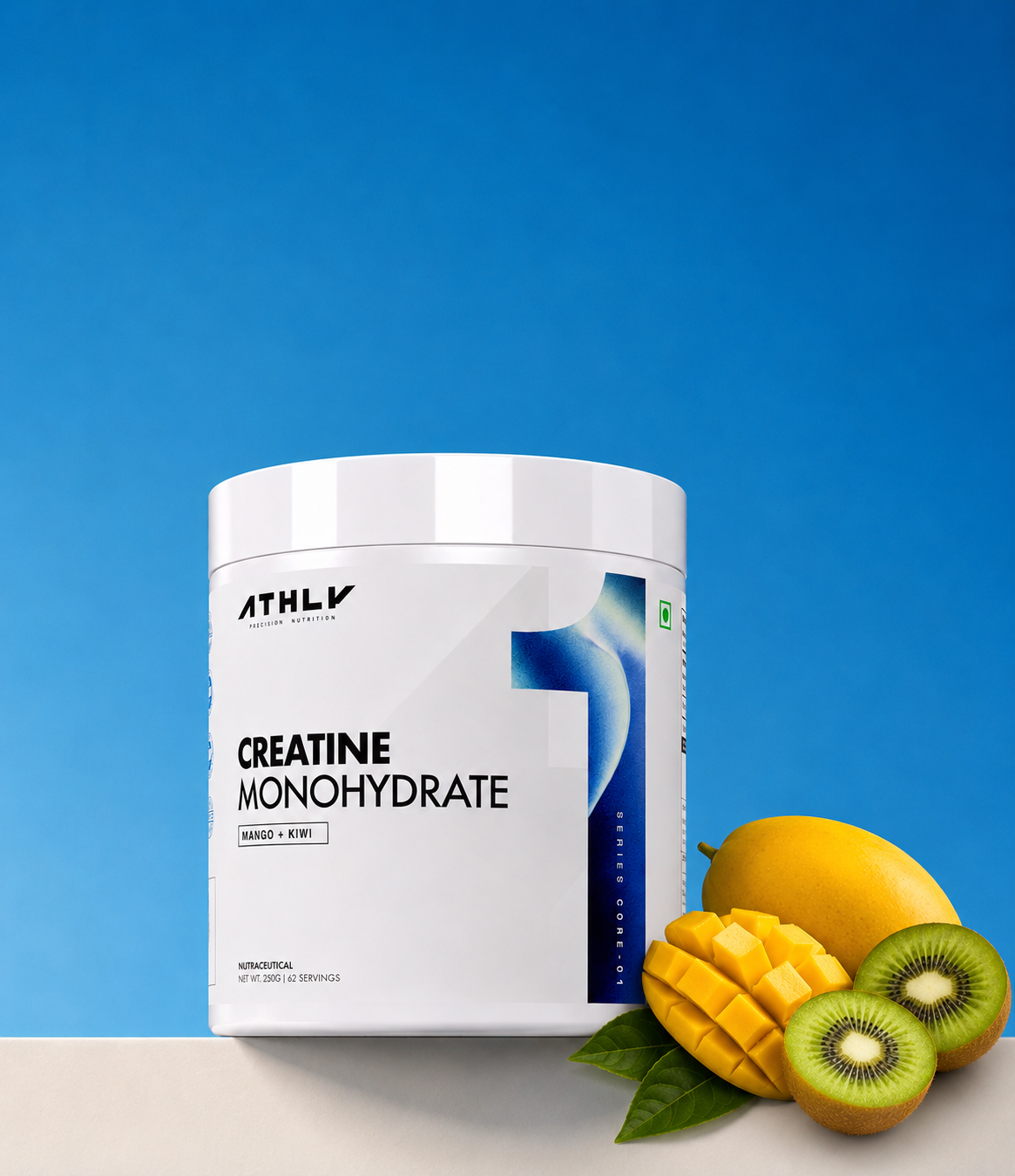 ATHLY Micronized Creatine Monohydrate 250g | Lab Tested | 83 Servings